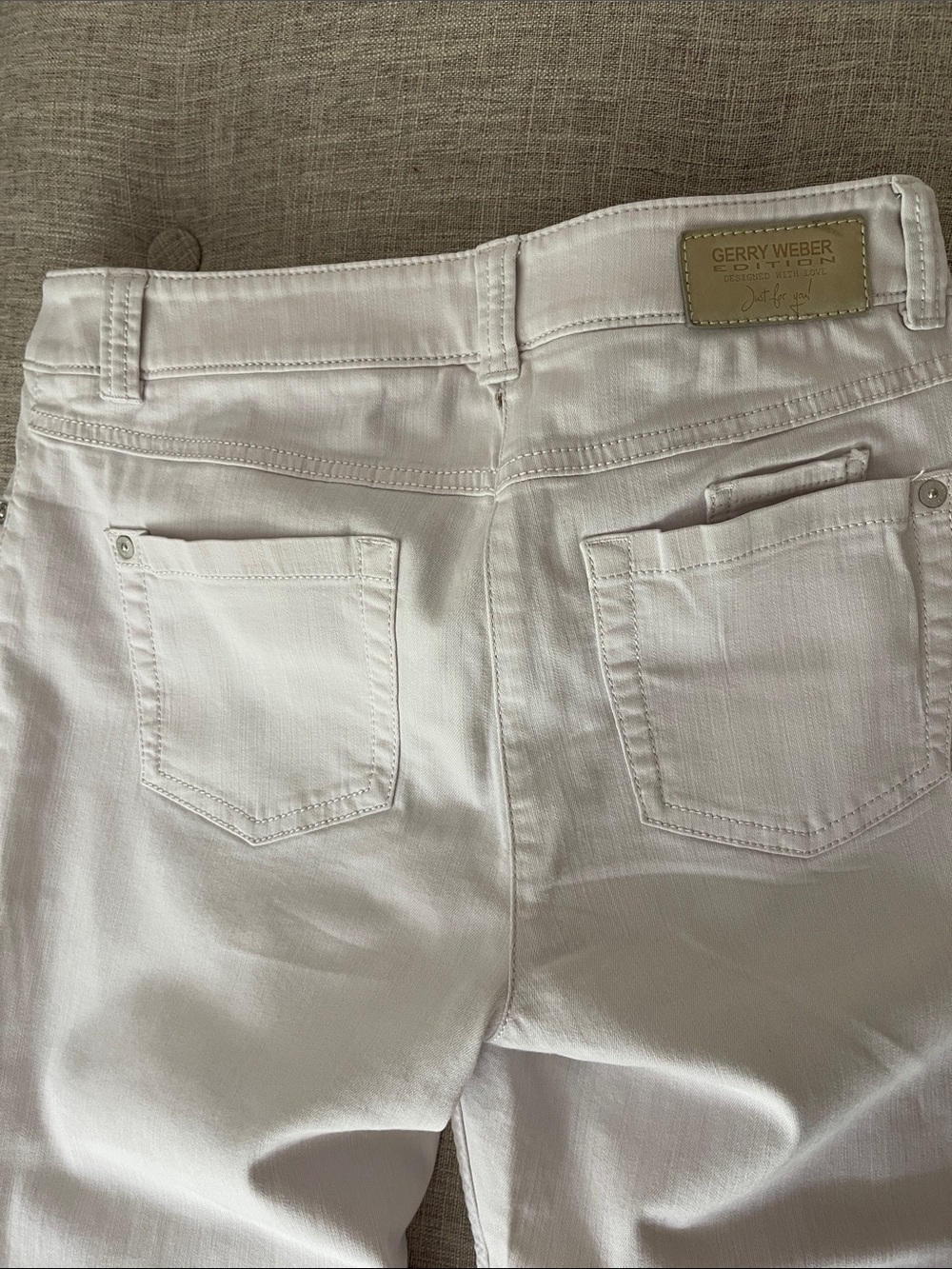 Gerry Weber White Skinny Jeans with Back Pockets